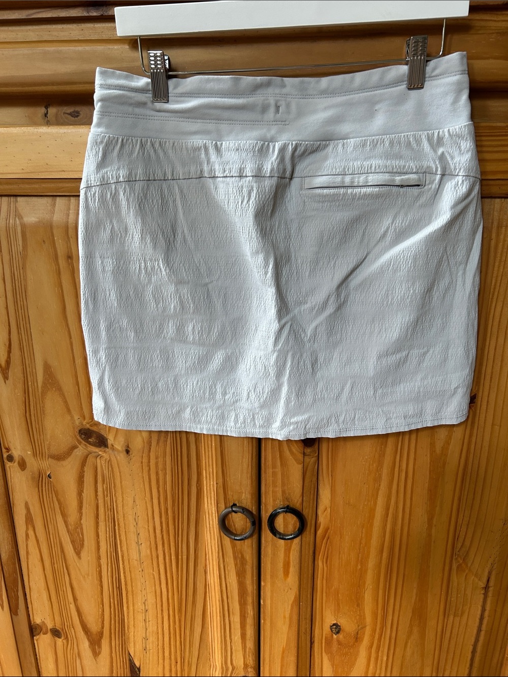 Athleta Trekkie Skirt Skort Women's Size 6 Athletic Grey Zipper Pockets - Picture 5 of 9